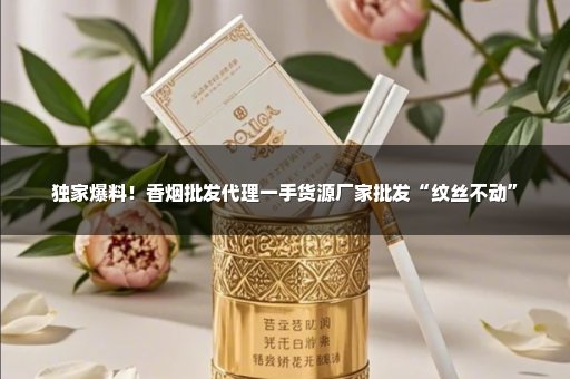 独家爆料！香烟批发代理一手货源厂家批发“纹丝不动”